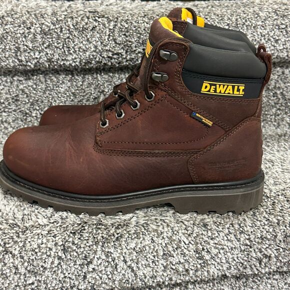 DEWALT Axle Waterproof 6" Work Boots, Soft Toe, Walnut Pitstop, Size 8 DXWP99003 - Picture 9 of 14
